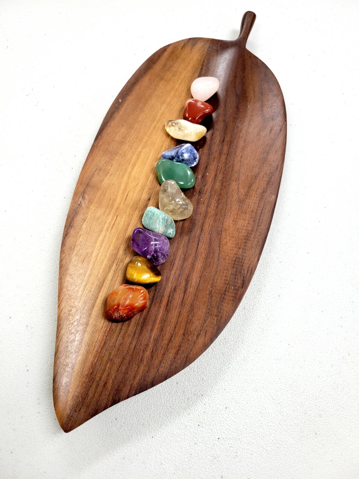 10 piece Tumbled Healing Crystals Set, Amethyst Carnelian Sodalite Citrine +
