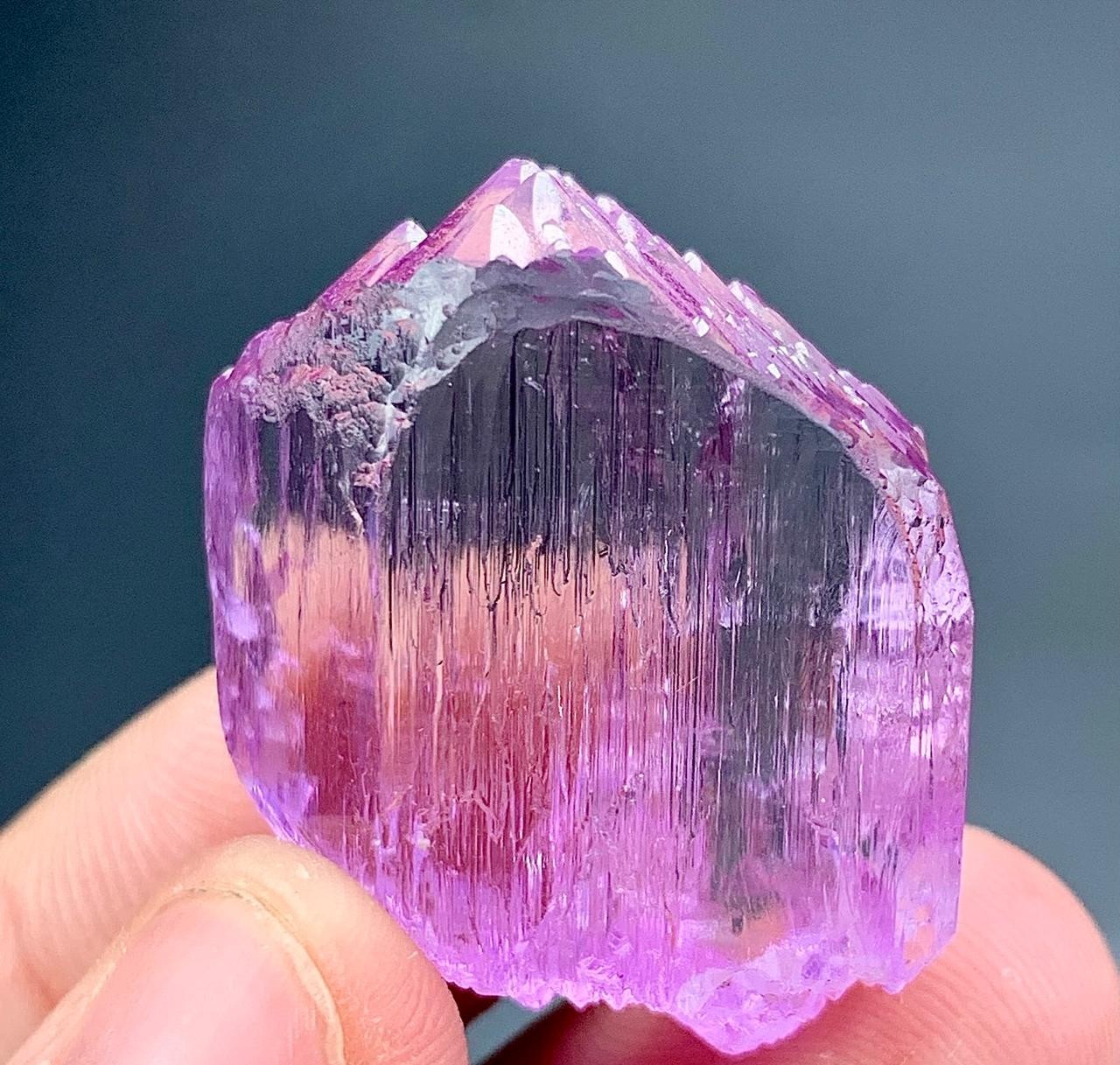 80 Carat Natural Pink Kunzite Crystal From Afghanistan