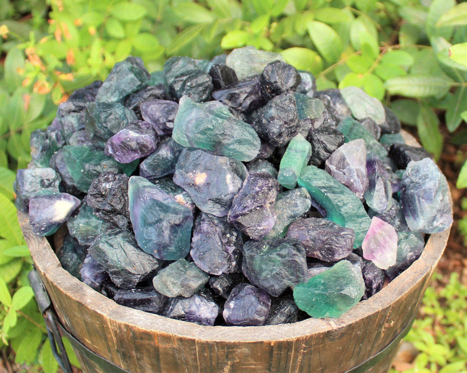 LARGE Rough Fluorite Crystals (2-3.5″) Wholesale Bulk Lots (Rainbow Fluorite)