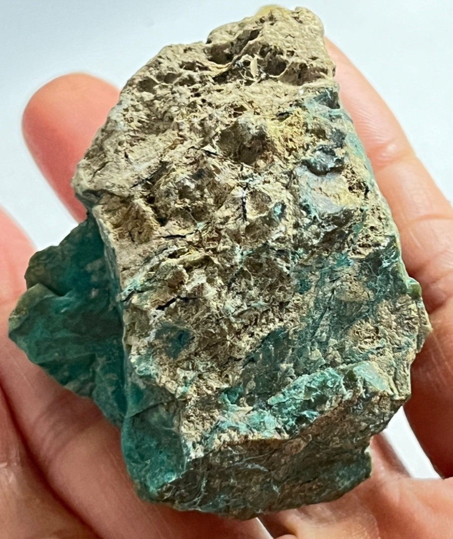 72g Natural Gem Silica Rough Stone Translucent Chrysocolla Mineral Specimen