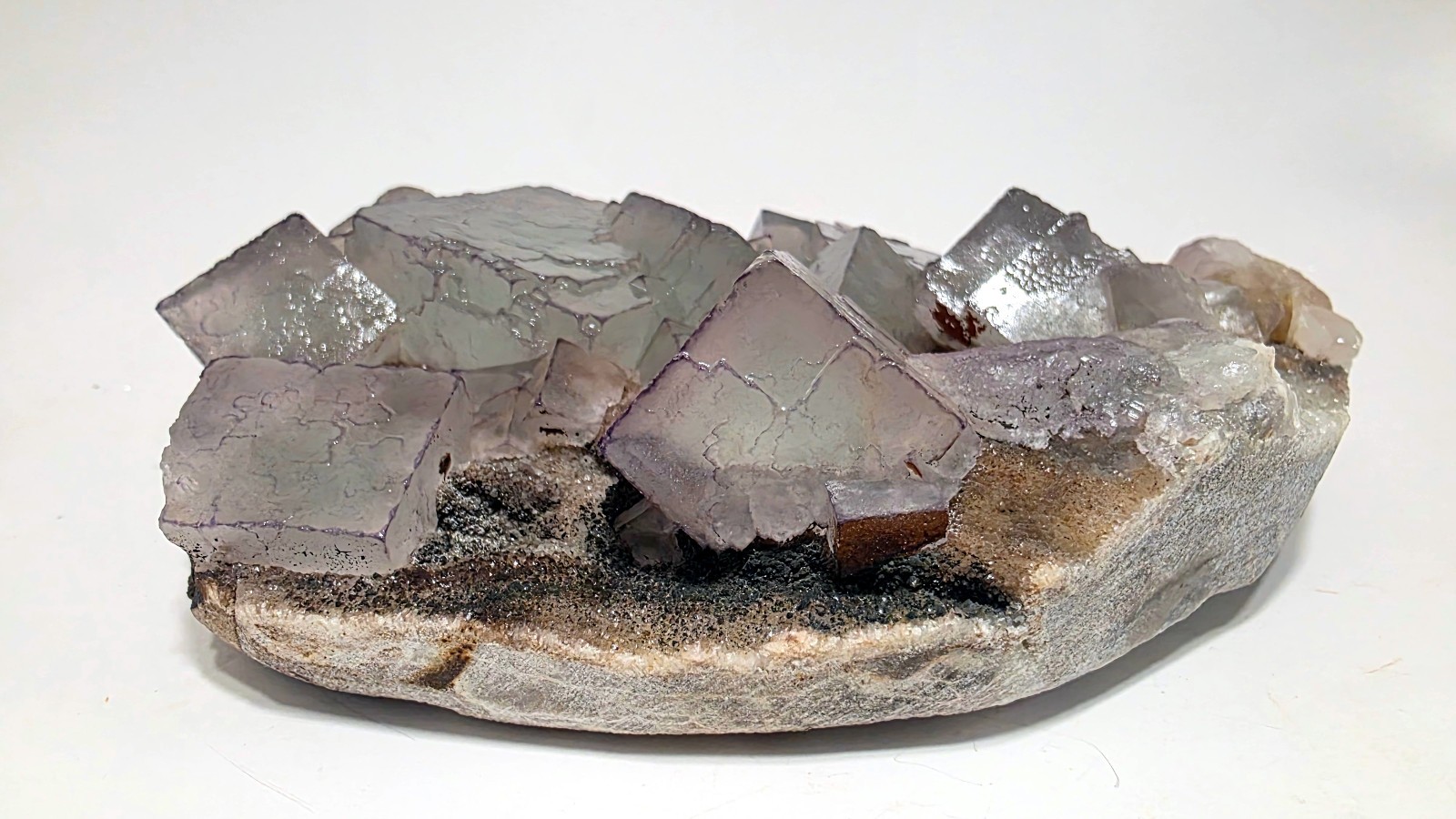 6.2″ Mint Fluorite Plate – Qinglong Mine, China – Large Cabinet Specimen (940g)