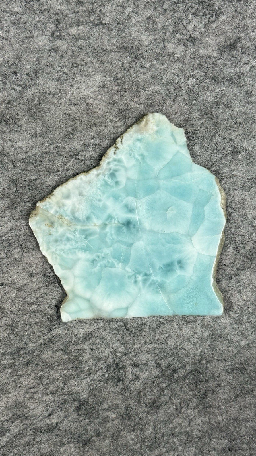 Spiritual Healing Larimar Natural Authentic Slab Rough Blue Gem Stone 98g