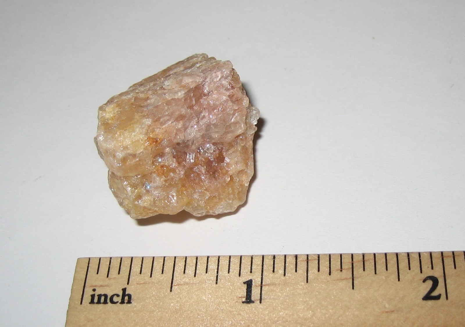 1″ SMALL NATURAL ROUGH HIMALAYA RED – GOLD AZEZTULITE CRYSTAL STONE INDIA 12g *1