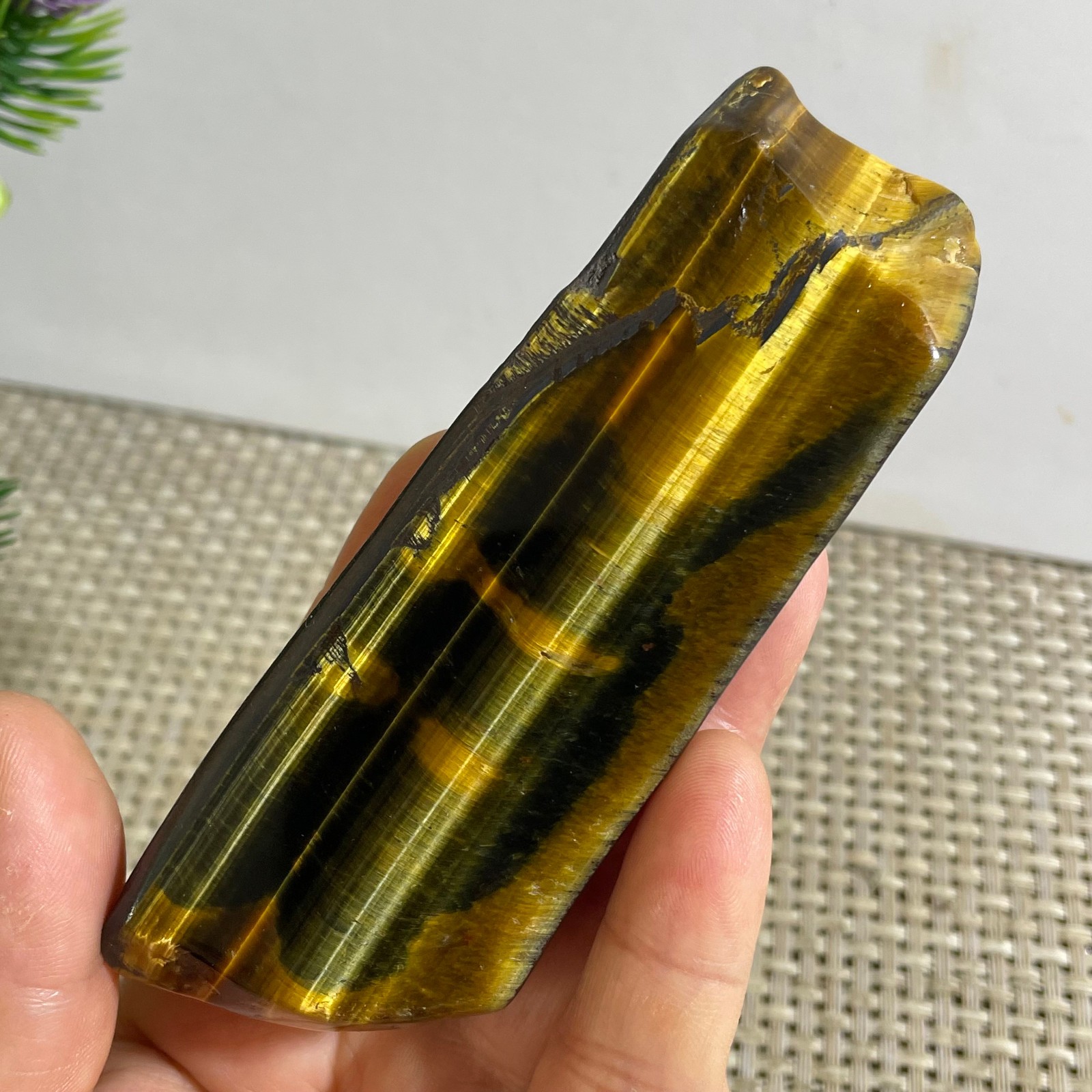 80g Natural tiger’s-eye Rough Raw Stone Rock Specimen Reiki healing