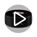 LED Rotating Display Stand, 4.72in Black Plastic Motorized Turntable Base