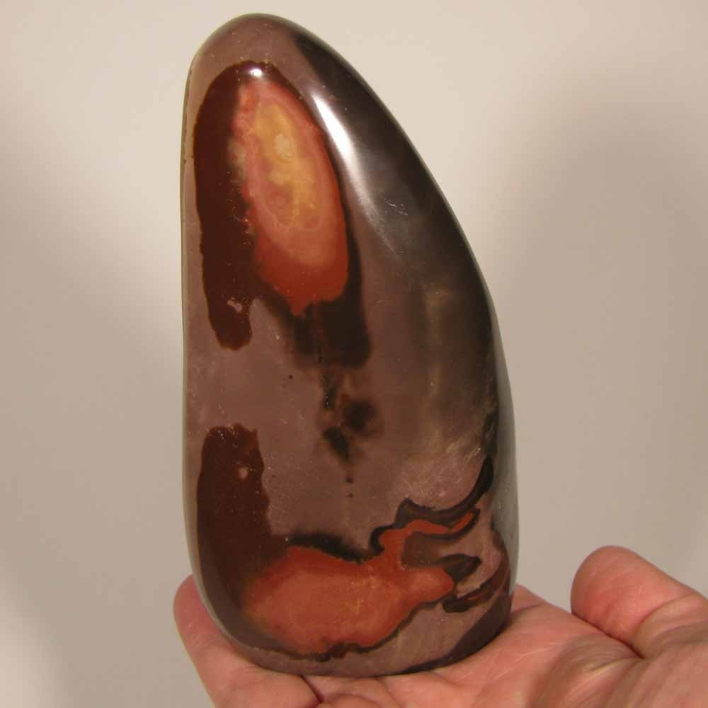 5.4″ POLYCHROME JASPER Gemstone Polished Freeform Standup – Madagascar – 1.6 lbs