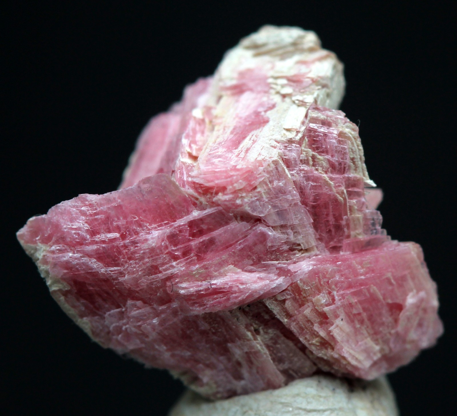 RHODONITE Crystal Mineral Cluster Specimen Natural Healing Pink PERU