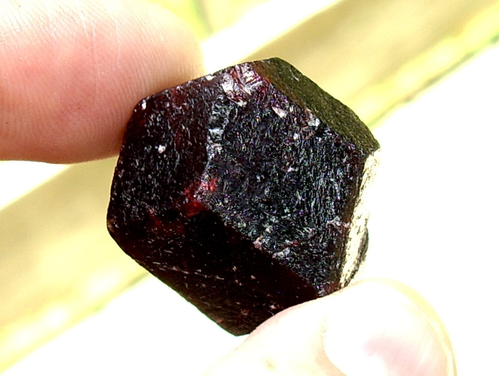 Deep Red Medium Large Almandine Garnet Crystal 29.2g