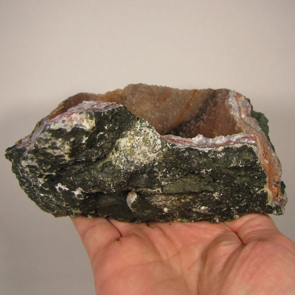 6.6″ AMETHYST GEODE Crystals Cluster – Morocco – 2.2 lbs.