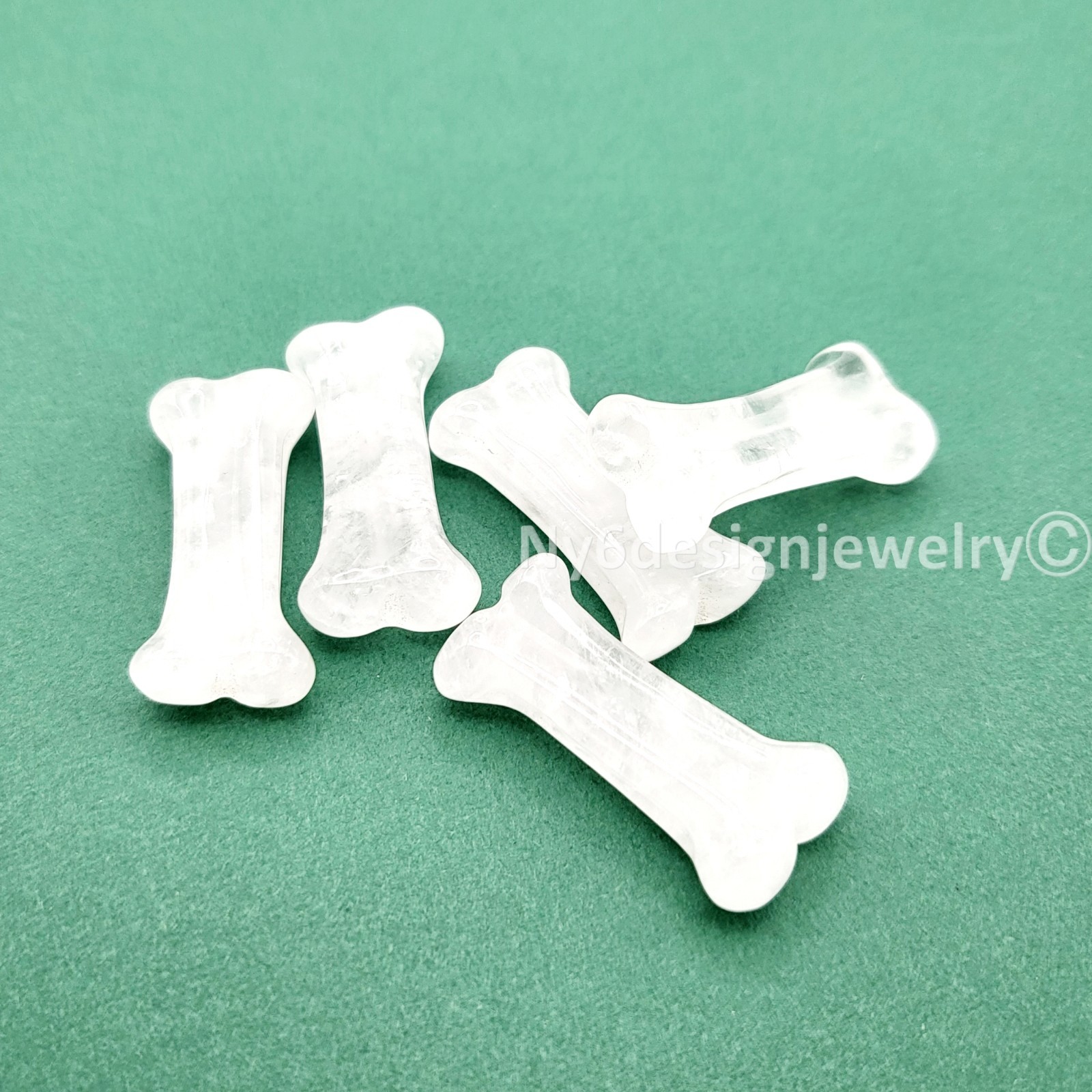 Bone shape Gemstone 32x15x8mm Natural Crystal Healing Stone 1pc Gemstone