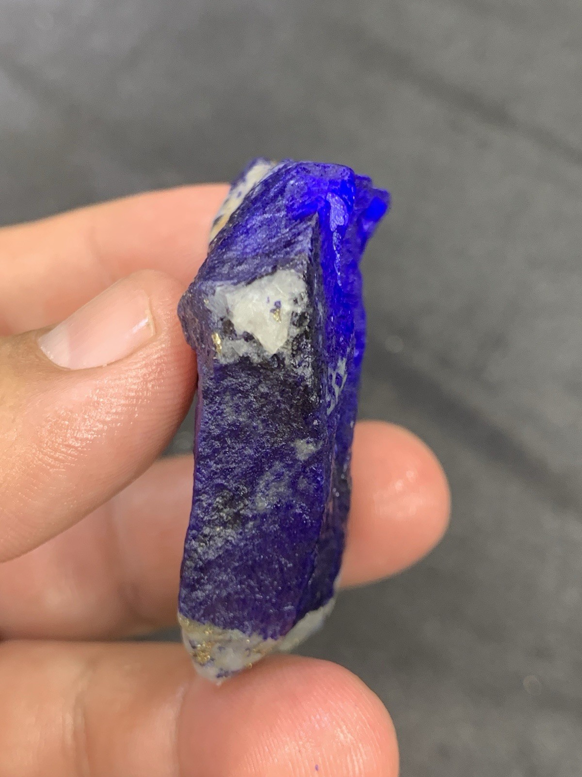 Lapis Lazuli Chakra Raw Mine Stone With Pyrite 76 Grams
