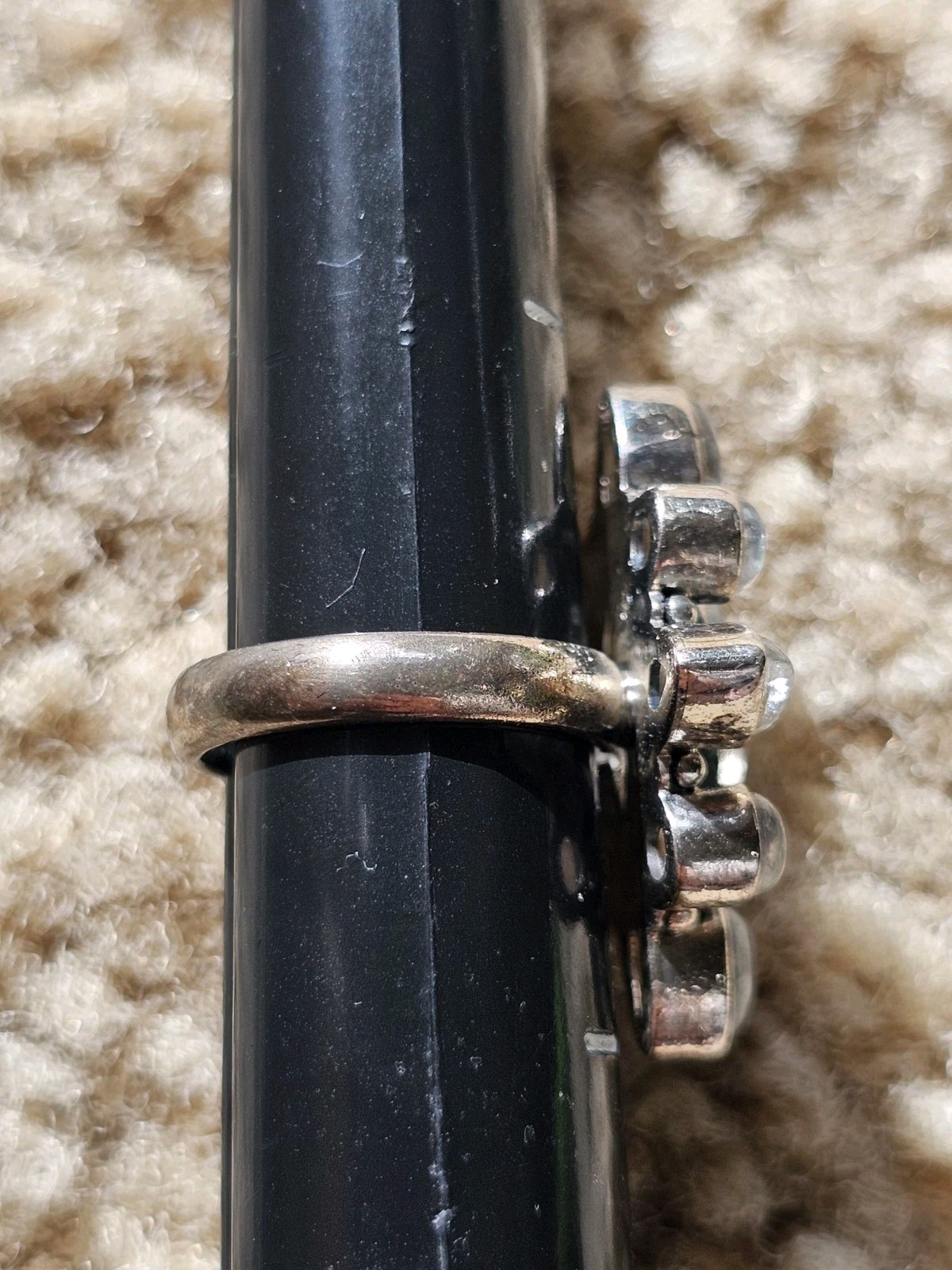 Sterling Silver Moonstone Ring, Size 5, Crystals & Stones, Mineral Specimen