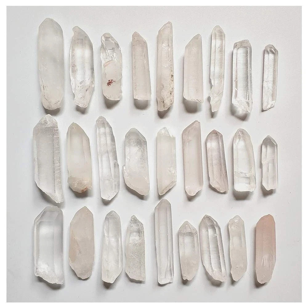 Natural Quartz Crystal Points 100g 20-30 Pieces 3.5oz 0.22lb Shards Lot