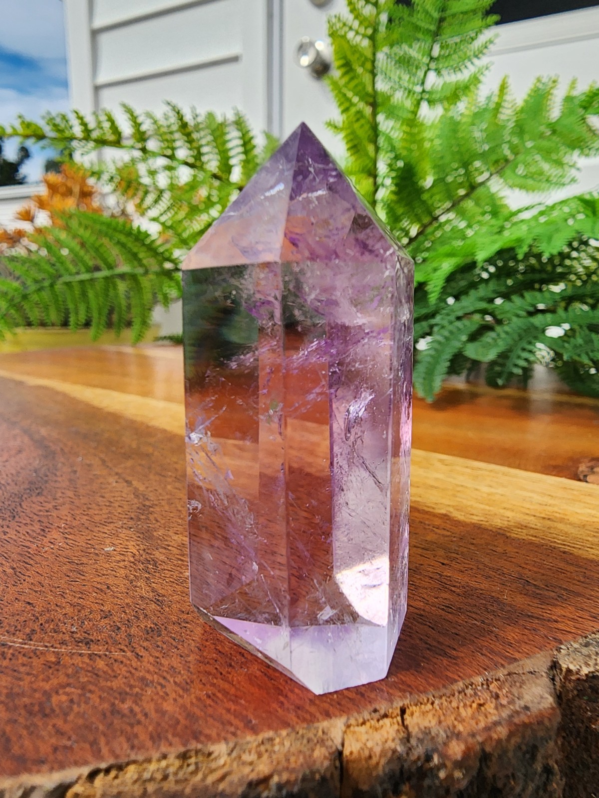 30 grams Amethyst Tower Reiki Healing Point 1-7/8″ Tall