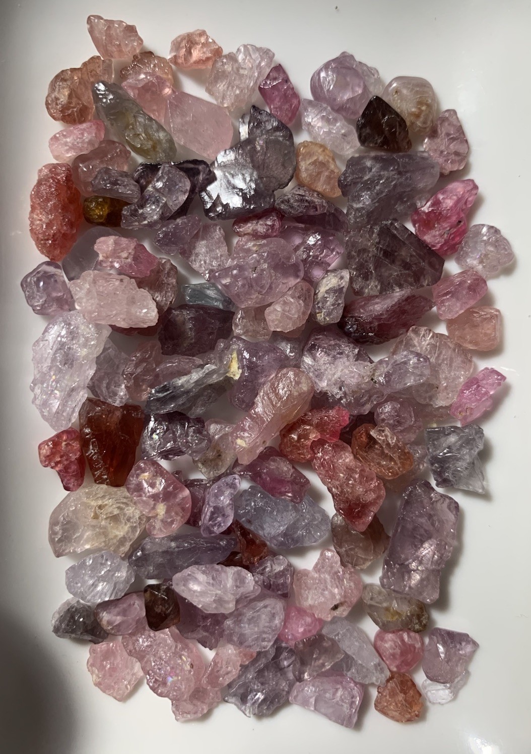 310Ct Beautiful Natural Mix Color Spinel Rough From Burma