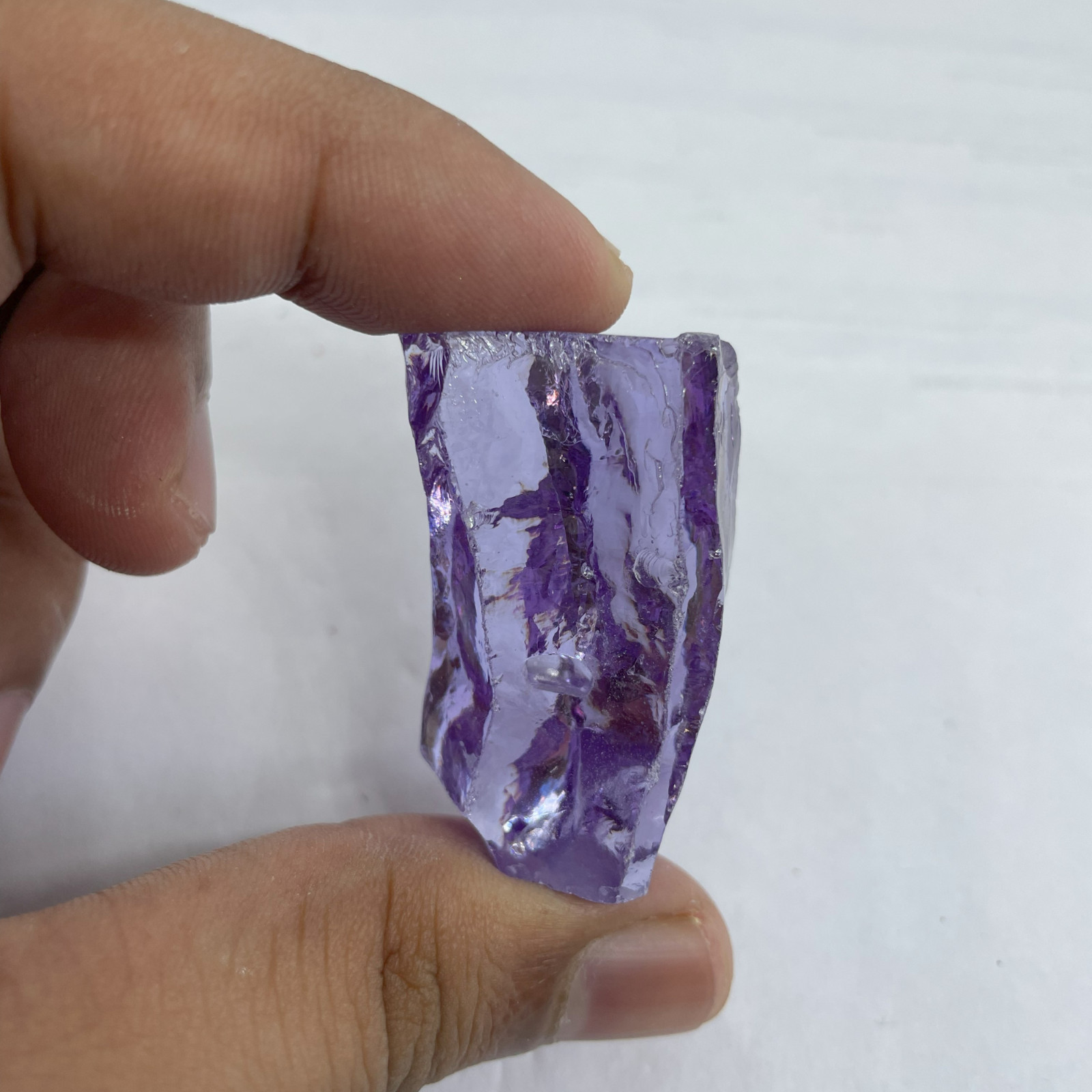 Purple Zircon Rough Gemstone, 100-200ct Healing Crystal for Jewelry Making