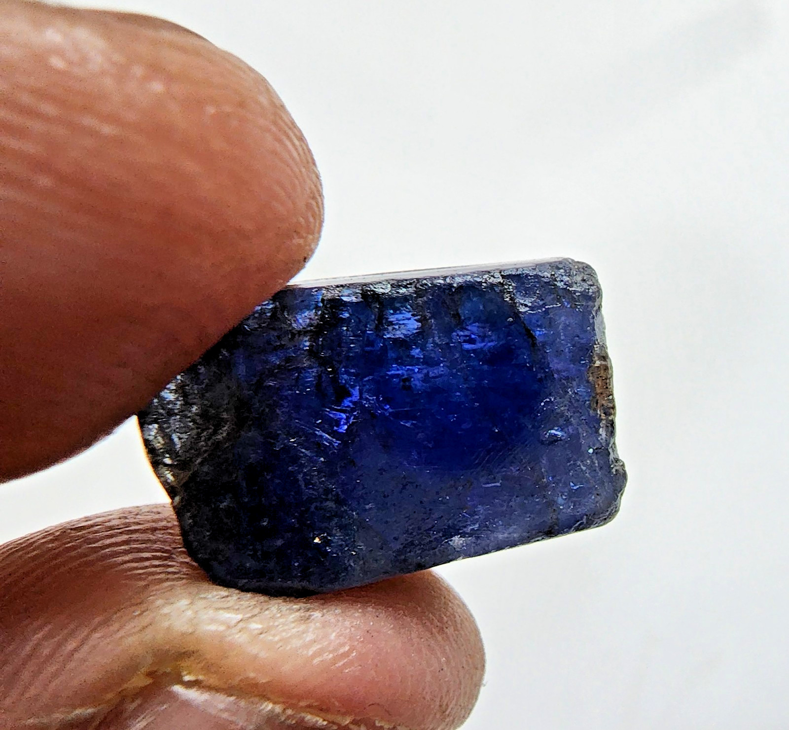 30.85ct Natural Tanzanite Raw Rough Cut Crystal Blue Violet Gemstone Piece