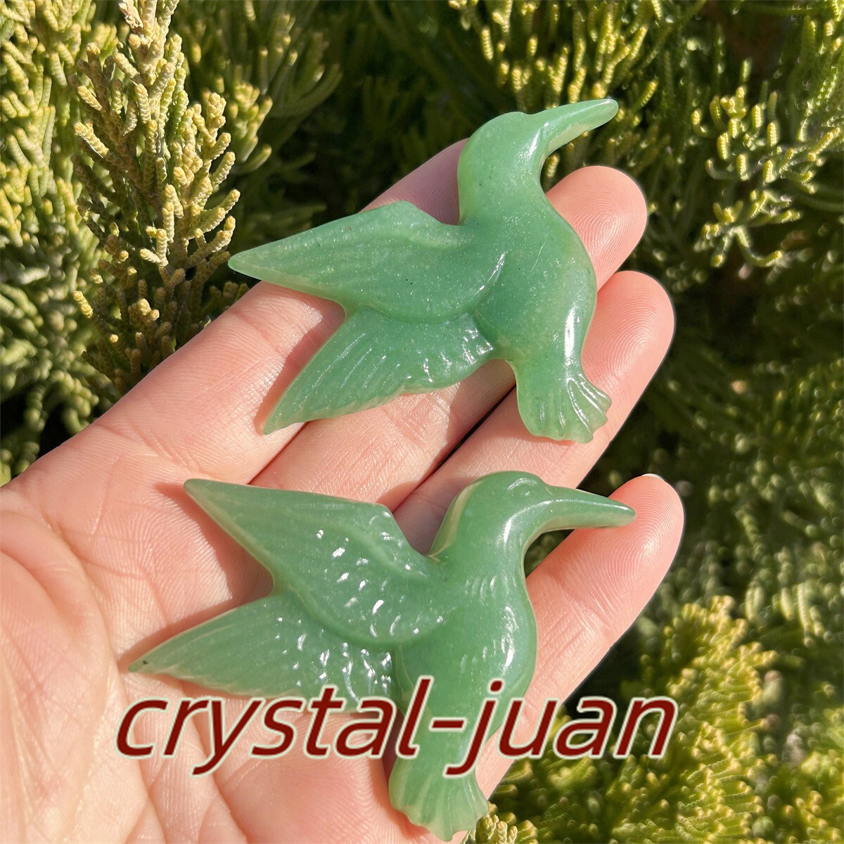 2″+ Natural Aventurine Hummingbird skull Carved Quartz Crystal skull heal