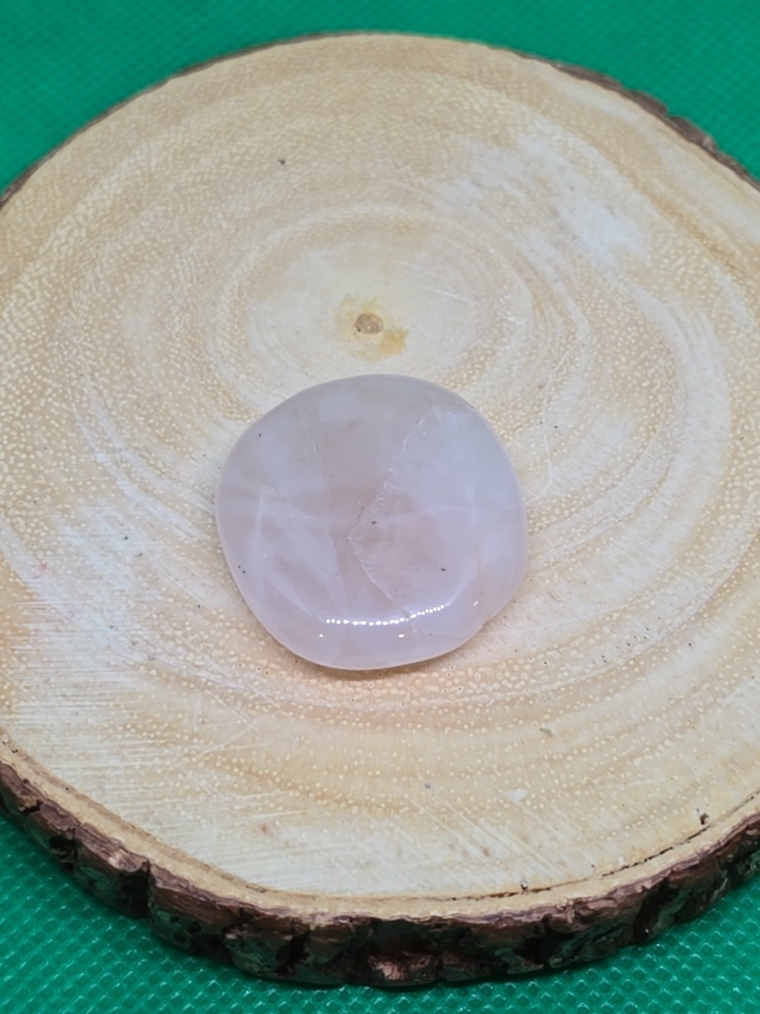 Rose Quartz Palm Stone Palmstone Flat Pocket Polished