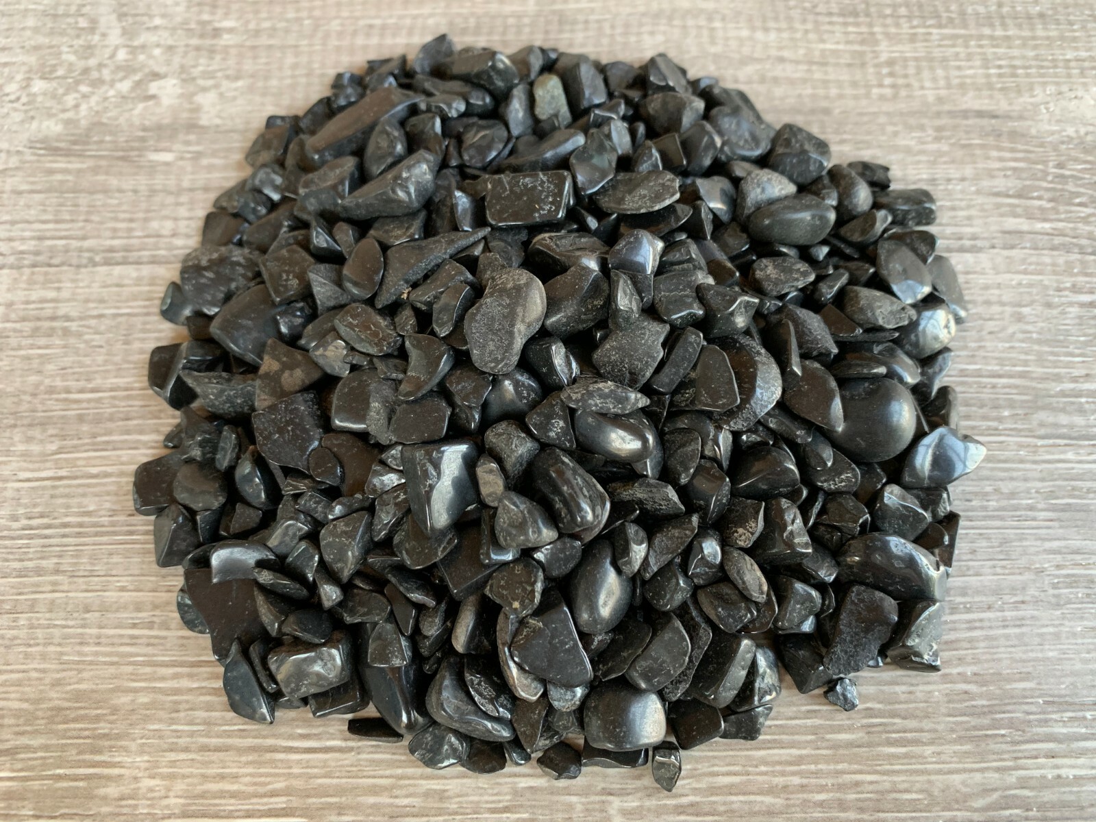 Black Tourmaline Chips Semi Tumbled Gemstone, 5 – 12 mm, Wholesale Bulk Lot