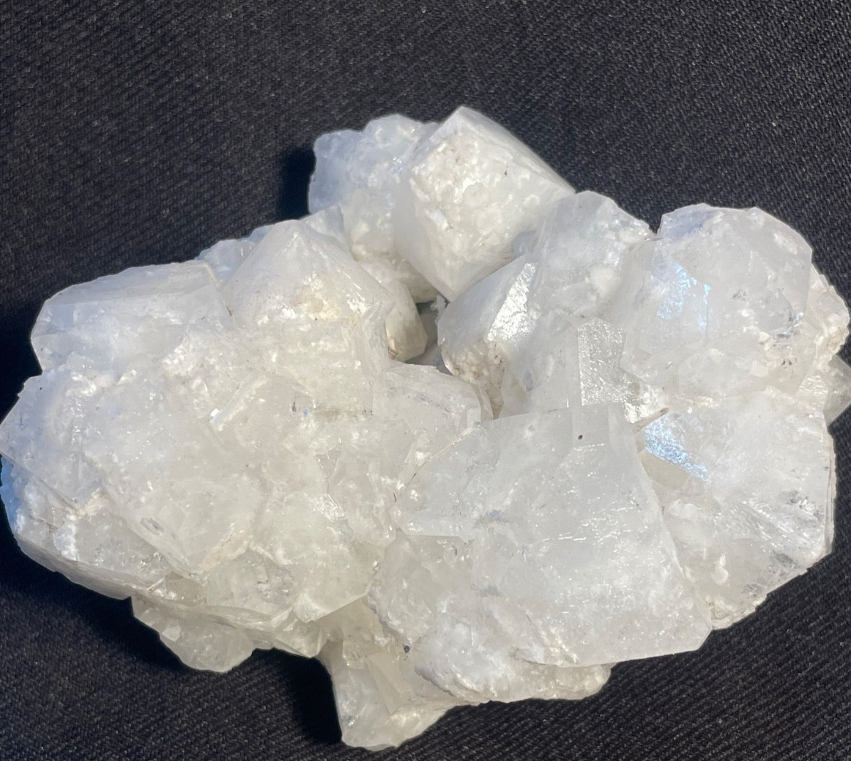 Stunning Apophyllite crystal cube in matrix specimen