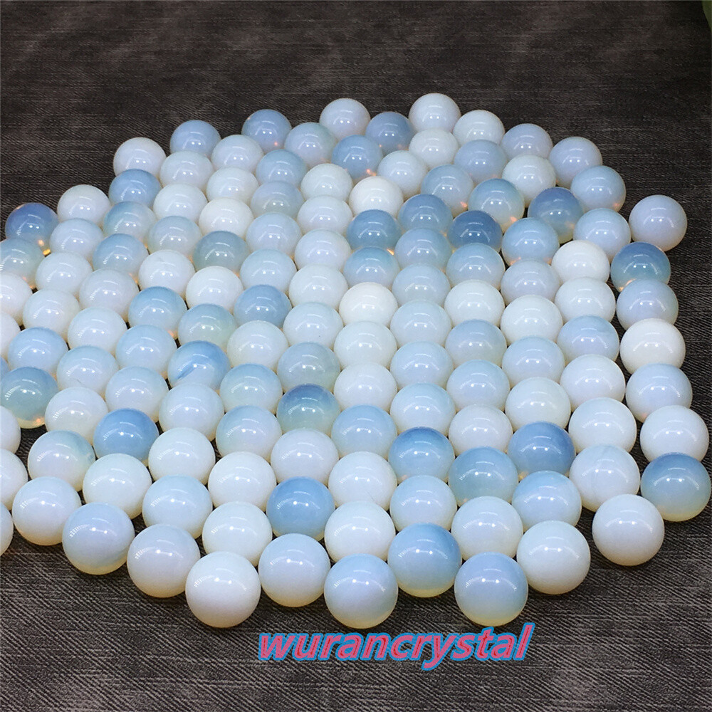 Top Opalite Gem Ball Quartz crystal skull reiki Healing Sphere Decor point 100pc