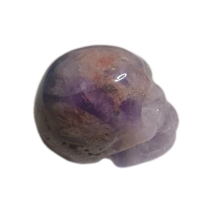 Amethyst Carved Skull 1.5″ Purple Natural Stone Realistic Look