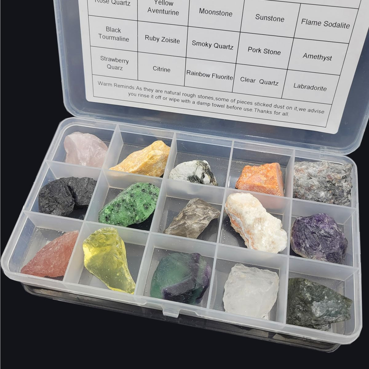 Rock & Mineral Collection Kit for Adults and Kids Natural Rocks for Tumbling Pol