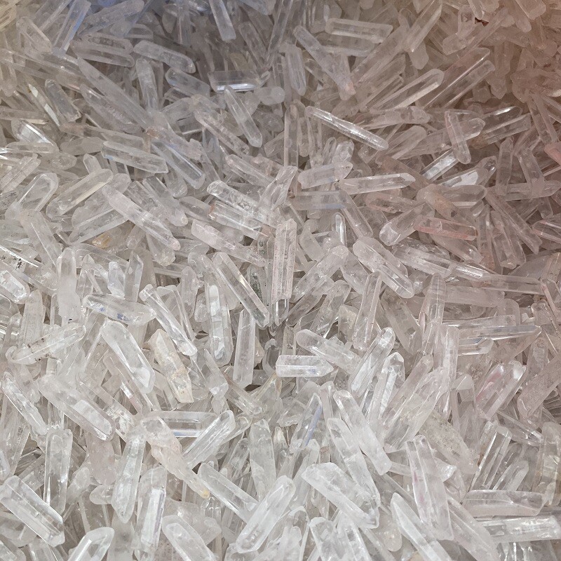 50g Tibet small Lot Natural Clear Quartz Crystal Points Wand Specimen US Fast