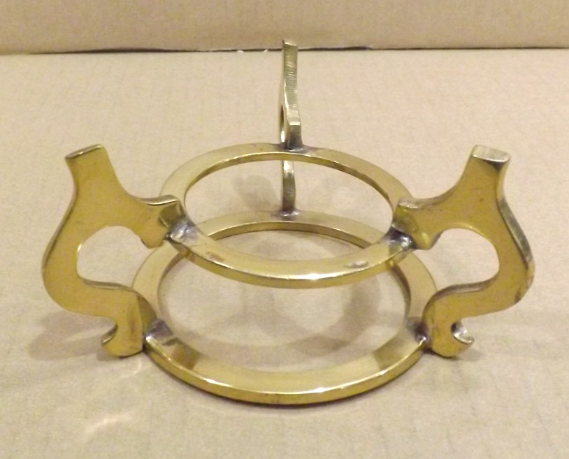 Brass Tone Sphere Display Stands