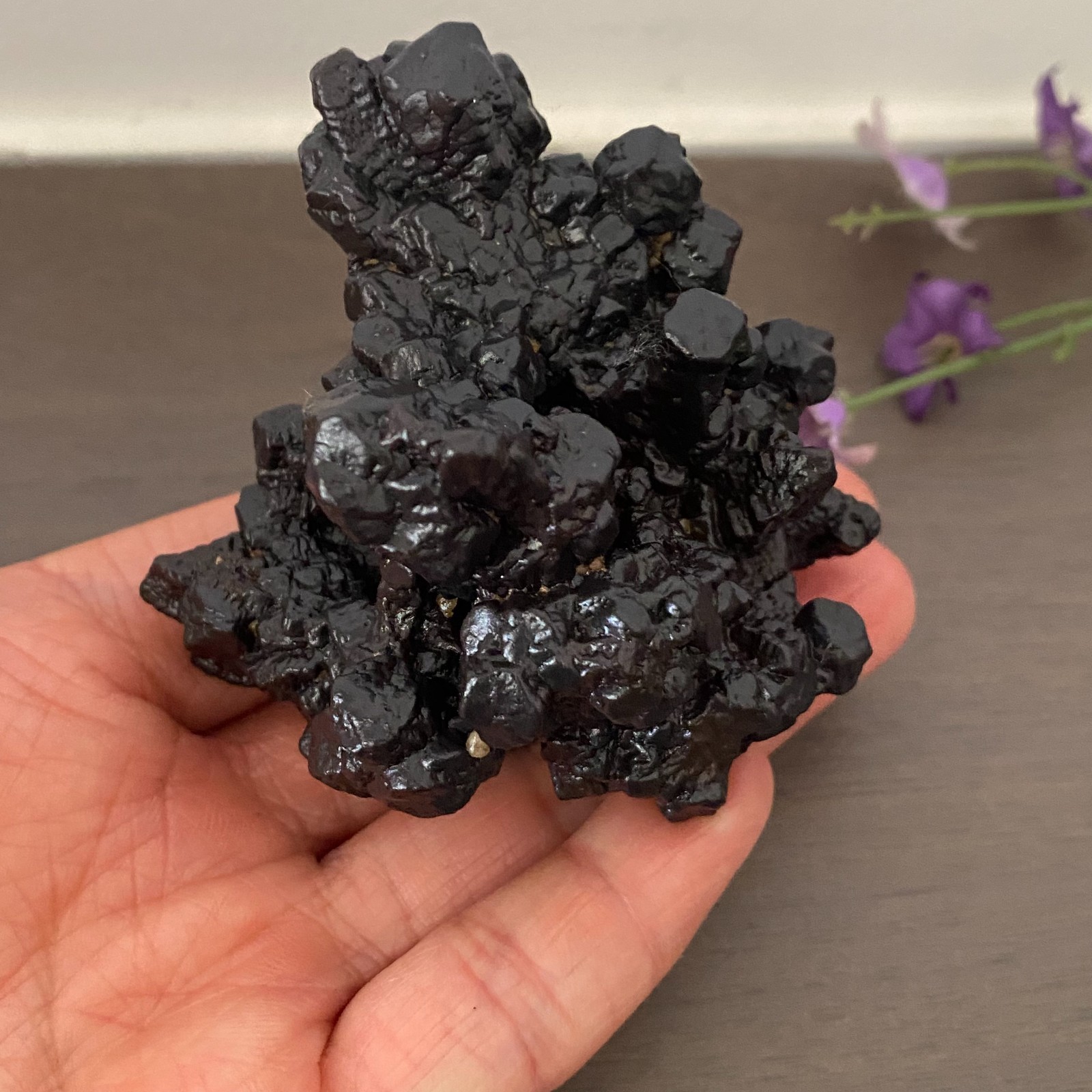 205g Limonite & Hematite pseudomorph after Marcasite Prophecy Stone