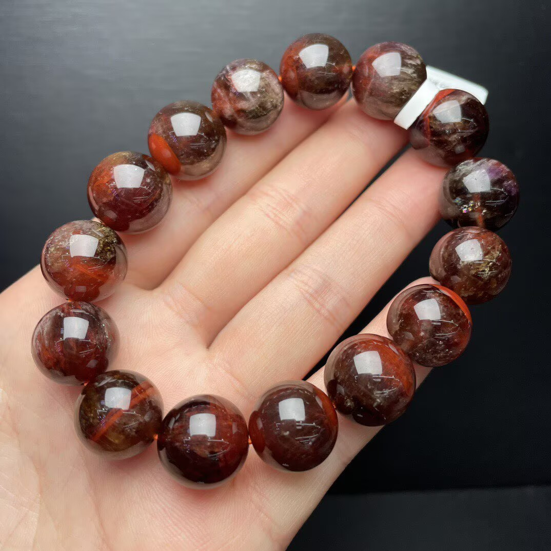 16mm Natural Aurora23 Bead Bracelet Reiki Crystal Quartz Healing Decorate 1pc