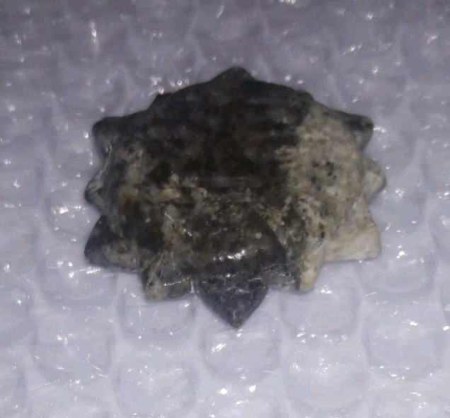 Sphalerite Cave Obelisk Quartz Crystal Sun Face Natural Carving Stone Pendant