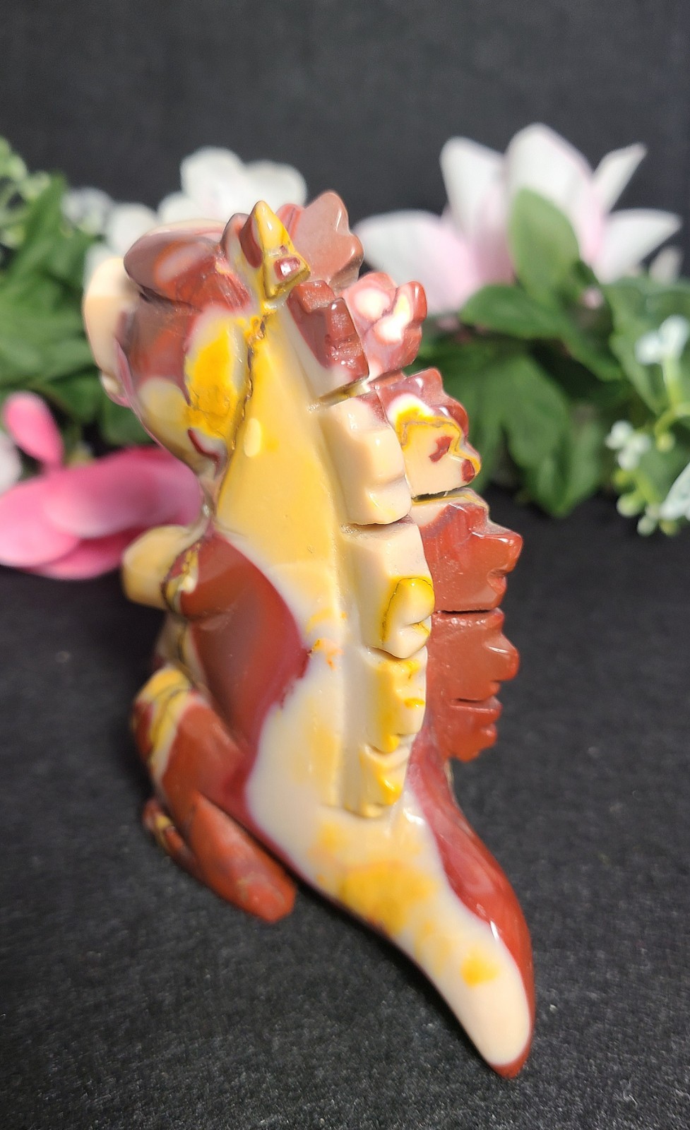 Rare Large 4″ 345g Mookaite Dragon Dinosaur Godzilla Crystal Stone Statue