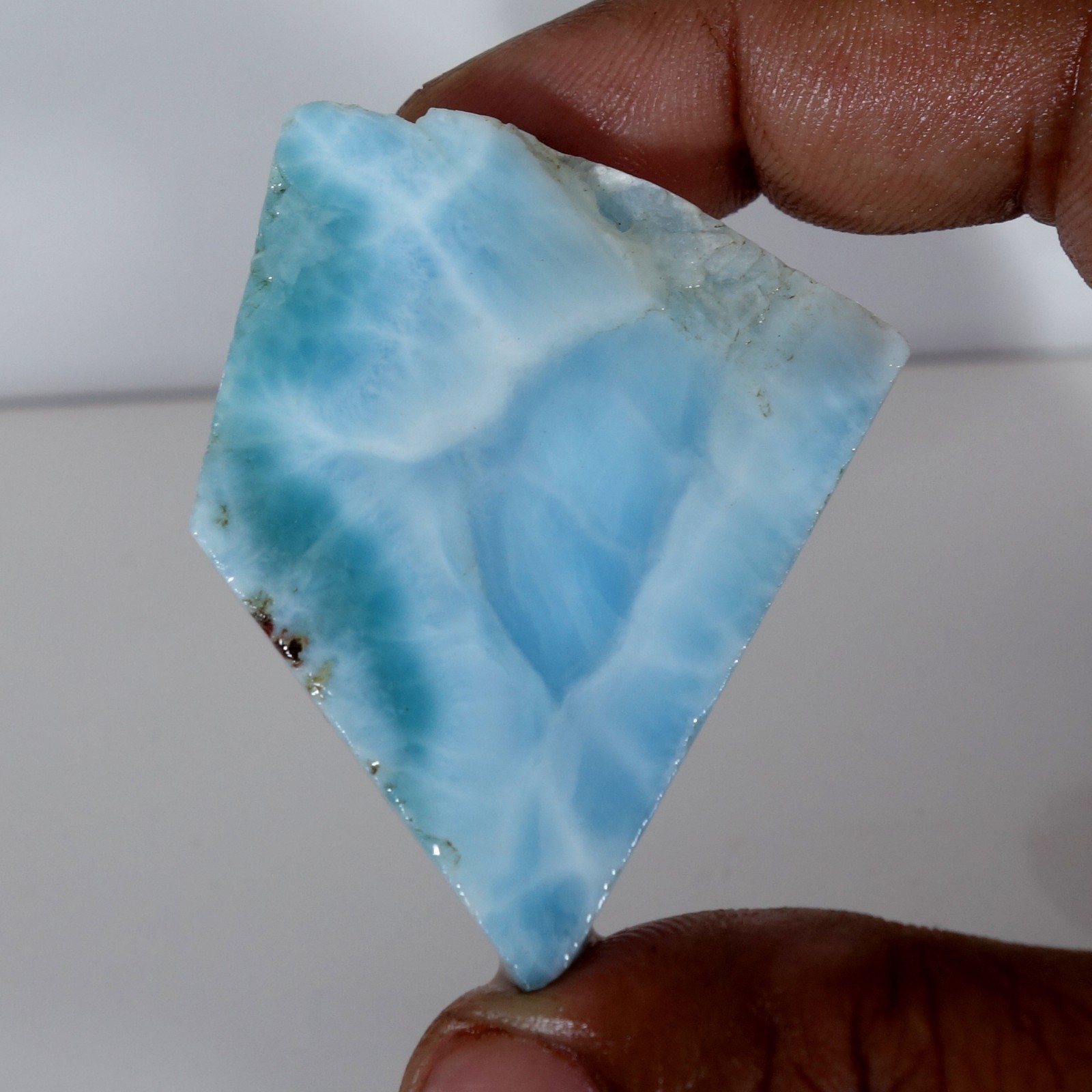Spiritual Healing Larimar Natural Authentic Slab Rough Blue Gem Stone 158.00 Cts