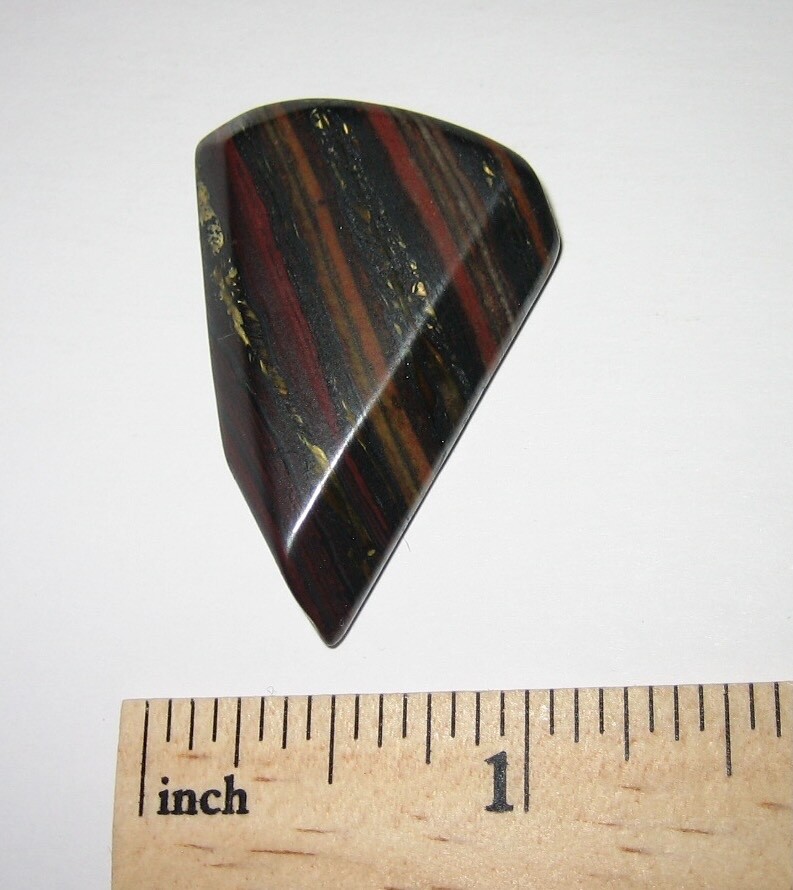 1.35″ TUMBLED POLISHED NATURAL TIGER IRON STONE MINERAL FROM AUSTRALIA 11.9g *12