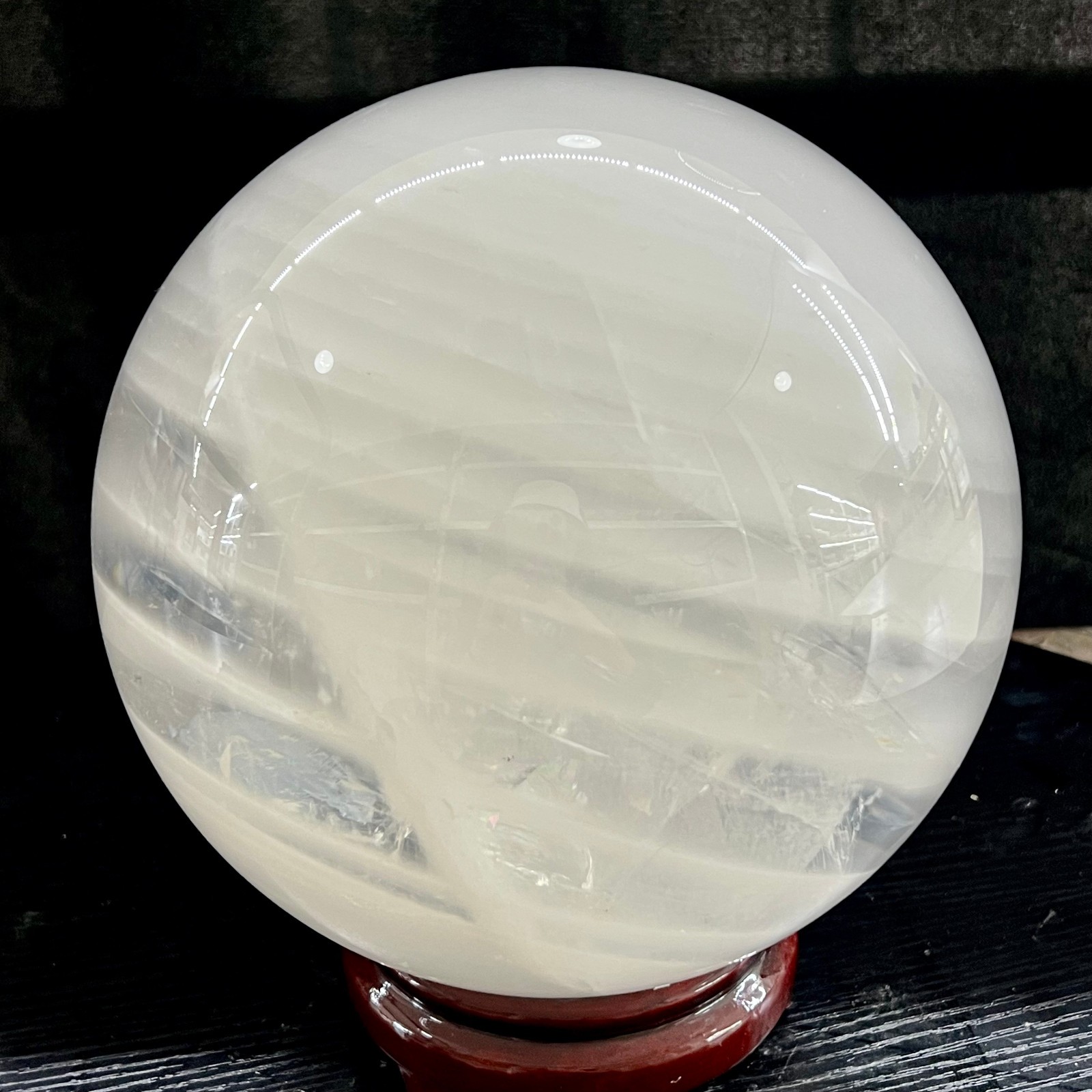 22LB Top Natural Clear Quartz Sphere Crystal Ball Reiki Meditation Gems Gifts