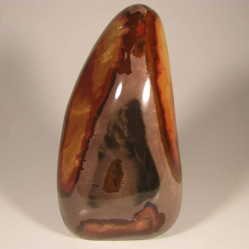 5.4″ POLYCHROME JASPER Gemstone Polished Freeform Standup – Madagascar – 1.6 lbs