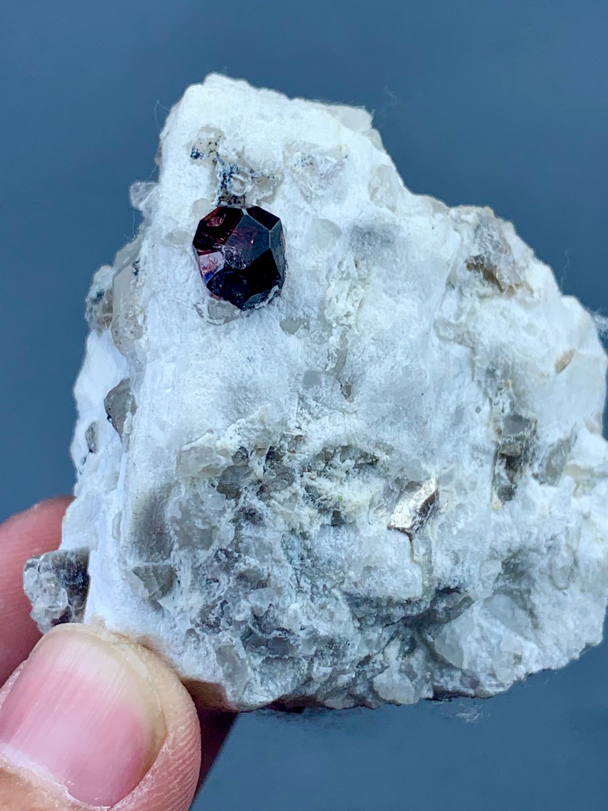 Natural Red Garnet Crystal Specimen from Pakistan (148 grams)