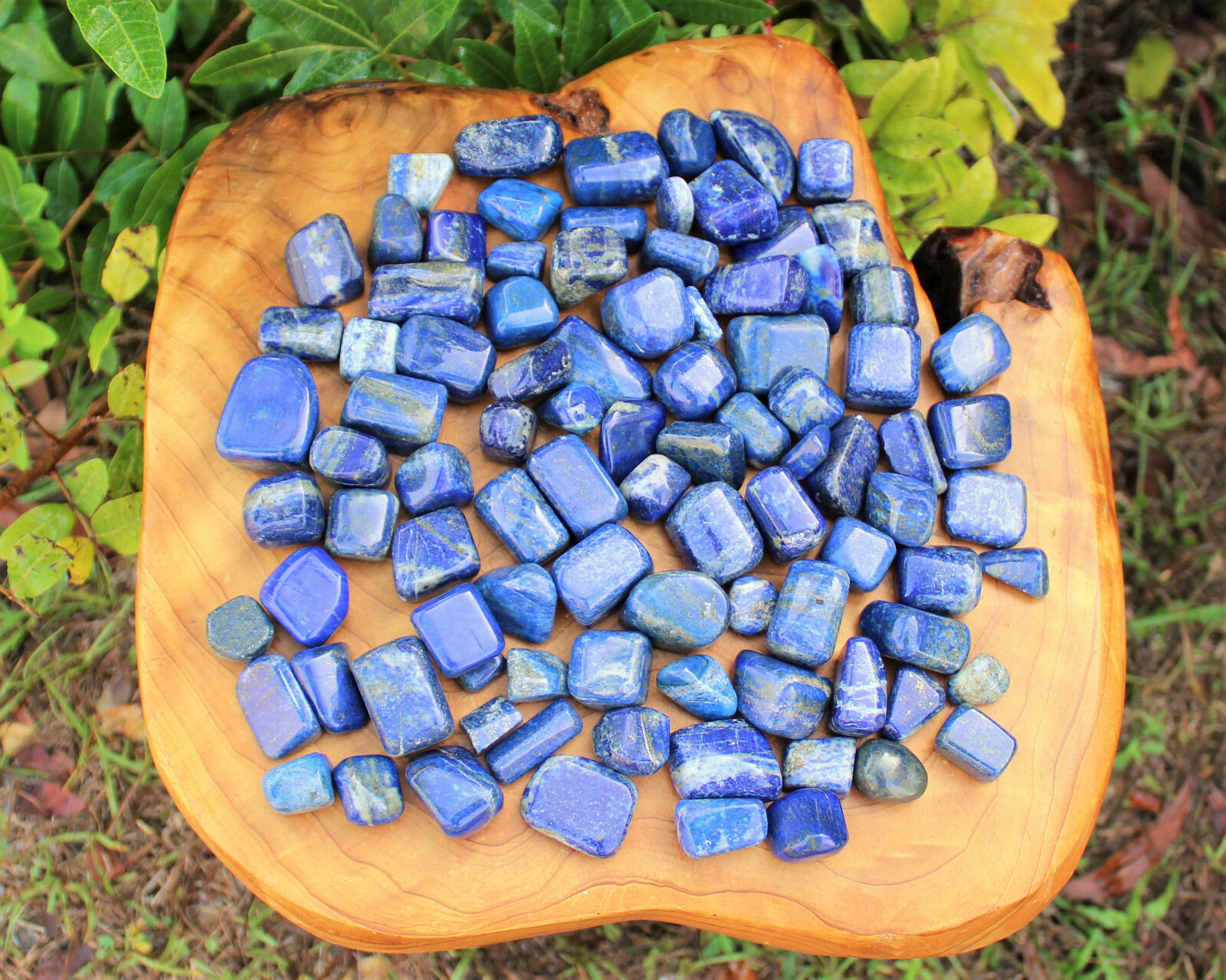 Lapis Lazuli Tumbled Stone: 2 Premium ‘A’ Grade Large Tumble Stones