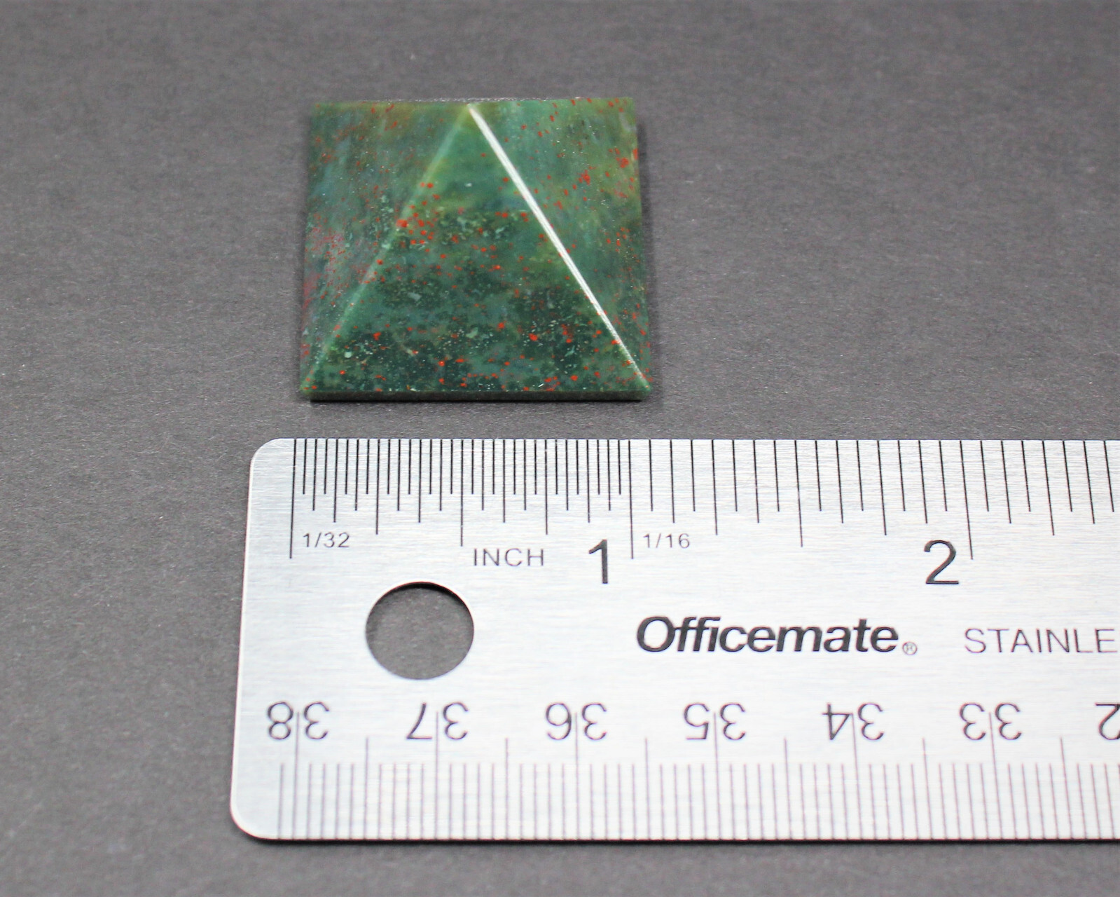Bloodstone Crystal Pyramid, Medium 1″ – 1.25″ (Reiki Healing Bloodstone Pyramid)