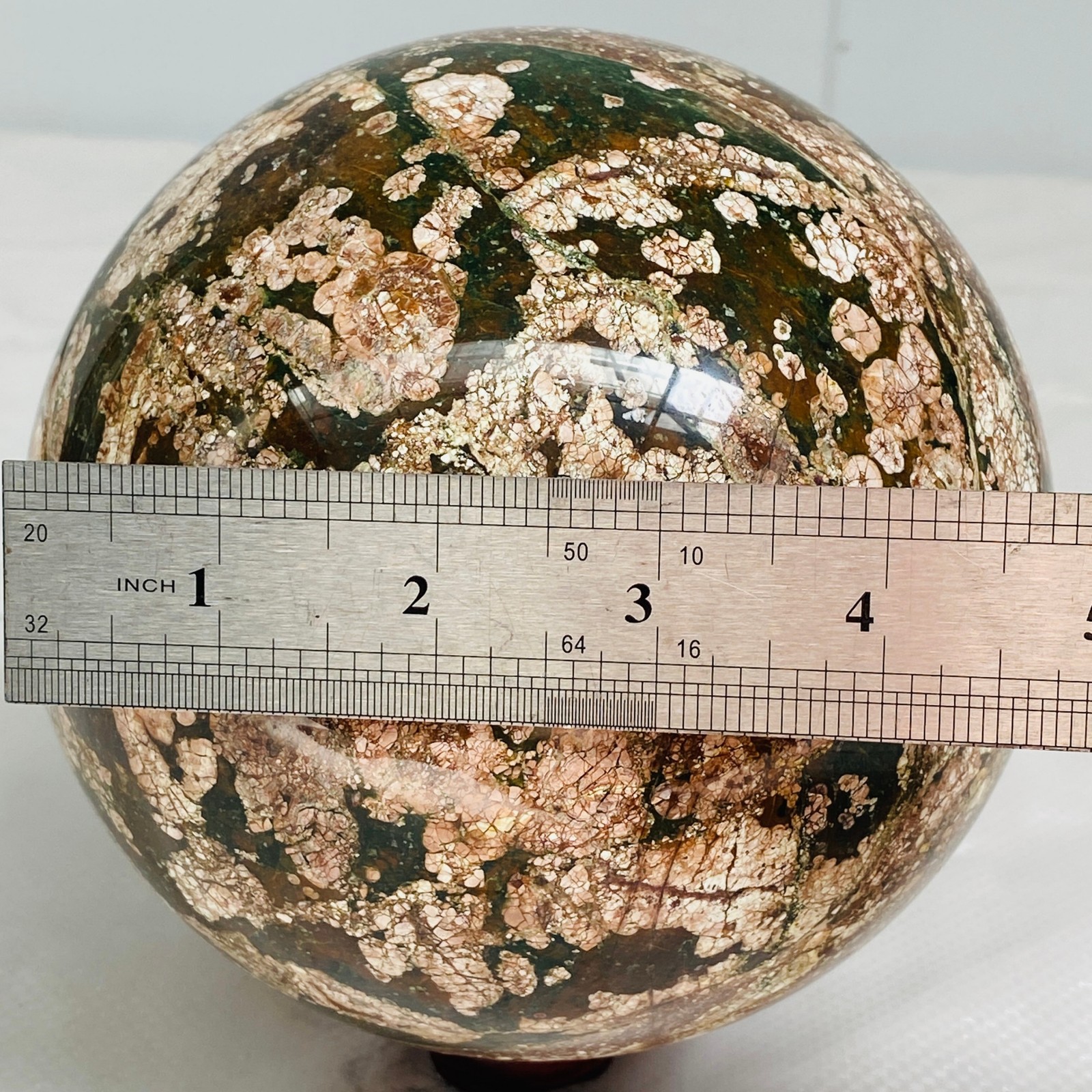 Natural Polished Pink cherry blossom agate BALL Madagascar 3960G (8.73LB)