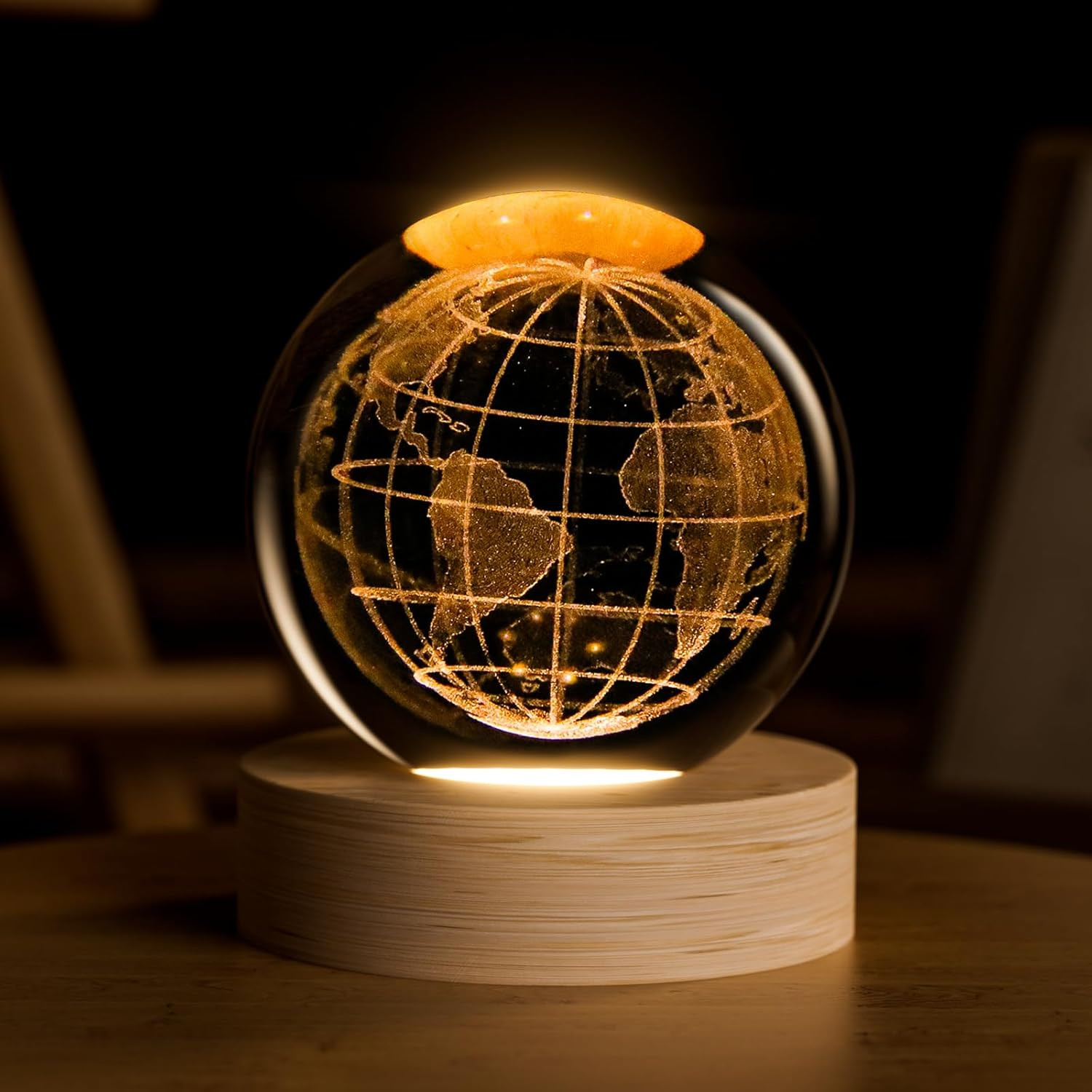 Crystal Ball, 2.4 Inch Decorative Quartz Glass Ball, Globes Gifts Presents Glass