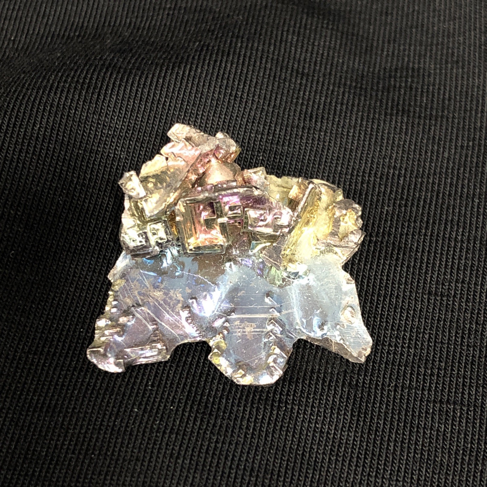 Bismuth Crystal Cluster Specimens Job Lot, x17 Pcs, 158g, Rainbow Aura Titanium