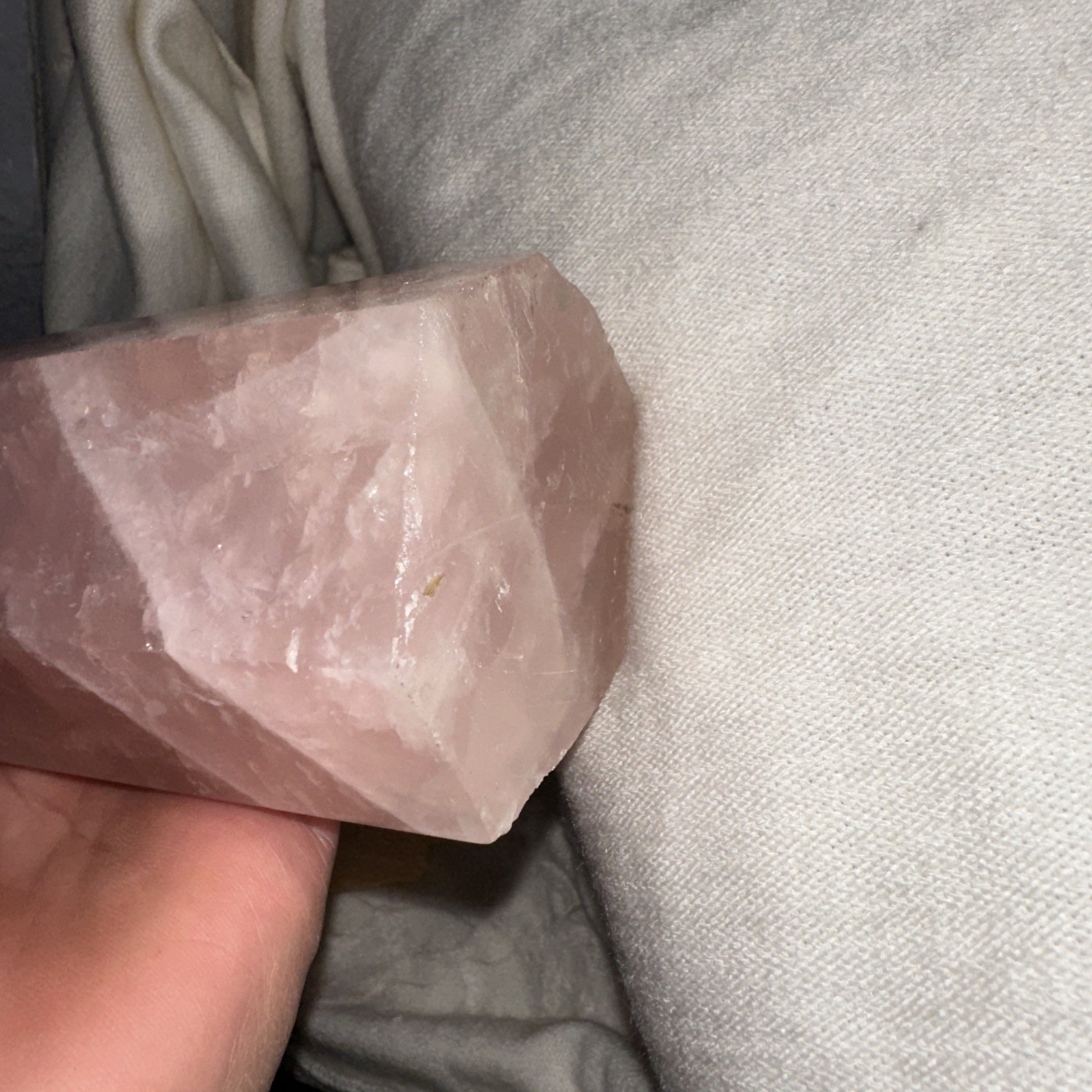 Large Rose Quartz Tower Handmade Crystal Point For Home Office Decorative