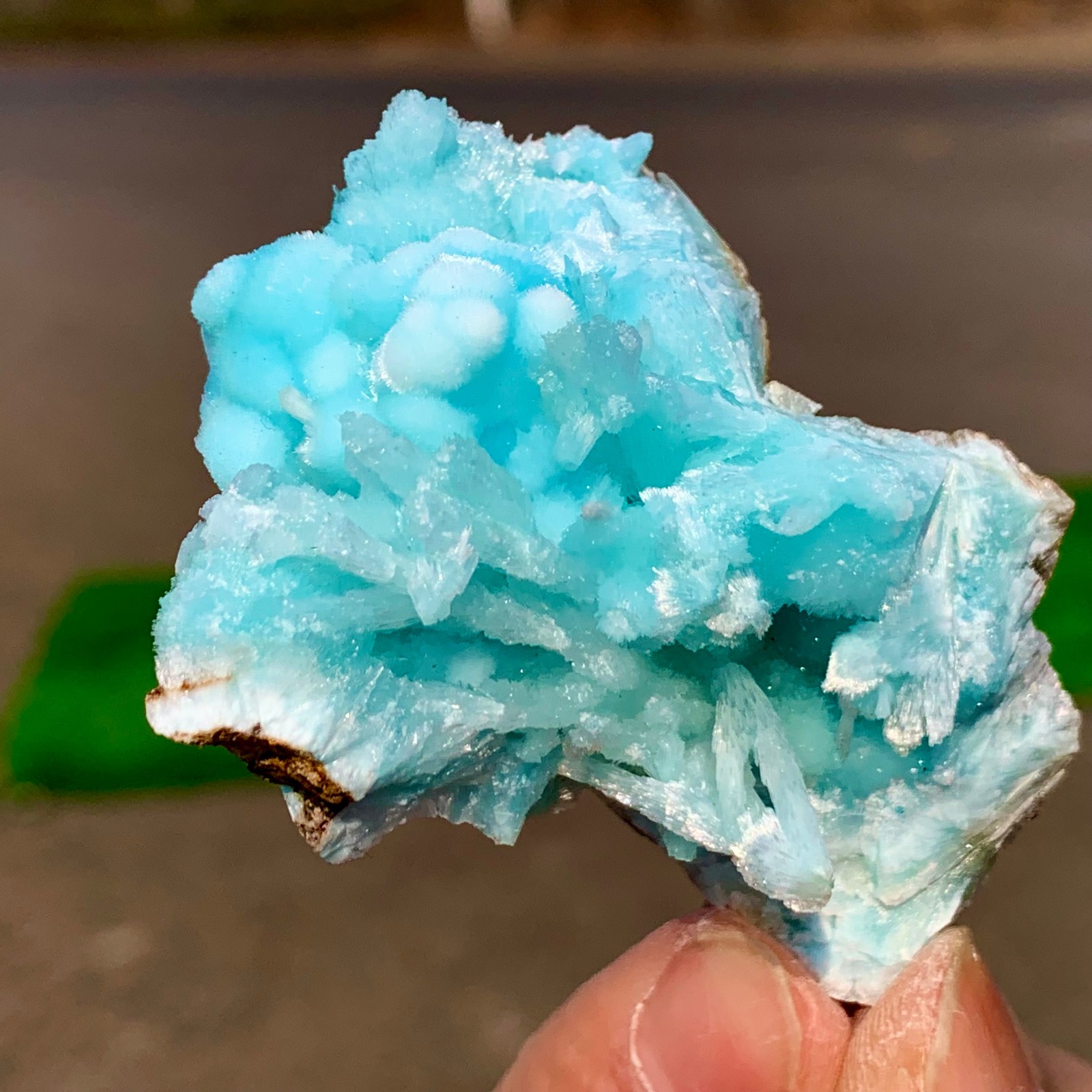 46G Natural blue texture stone crystal,Heteropolar of Chinese blue aragonite