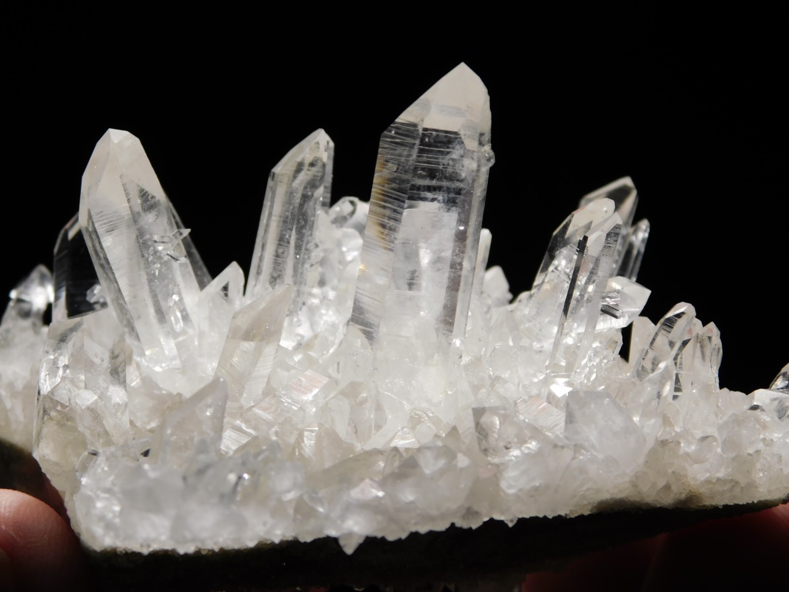 VERY TRANSLUCENT Quartz Crystal Cluster Collier Creek ARKANSAS 147gr