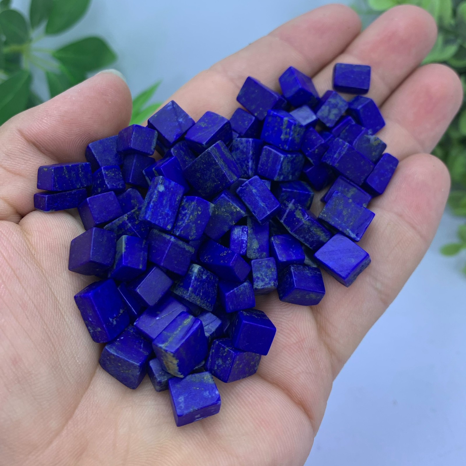 Lapis Lazuli Blue Small Cubic Pieces For Jewelry Use, Natural Lapis Lazuli Blue