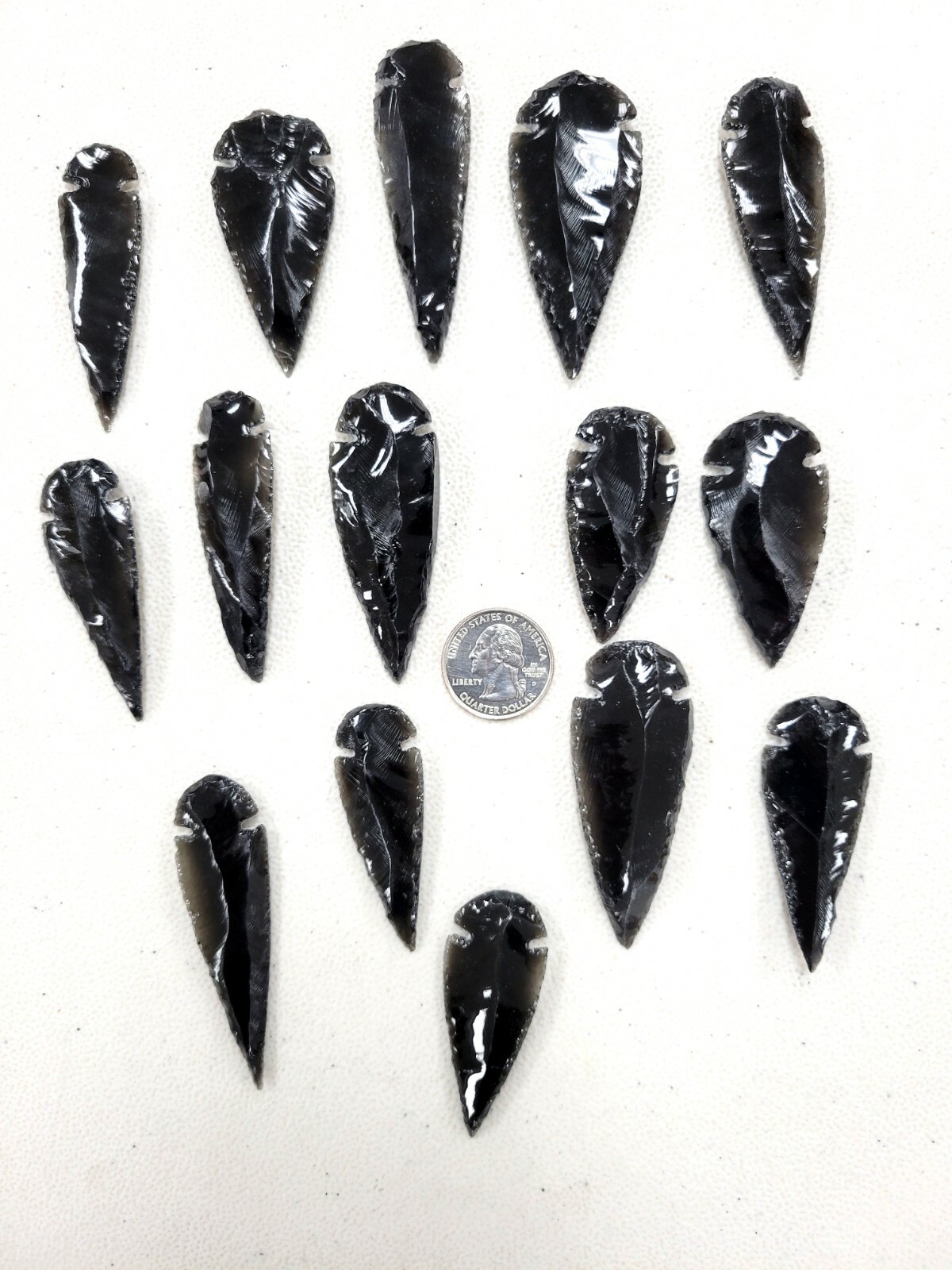 Obsidian Arrowheads Crystal Stone Spear Head Points Bulk Lot 2″ to 3″