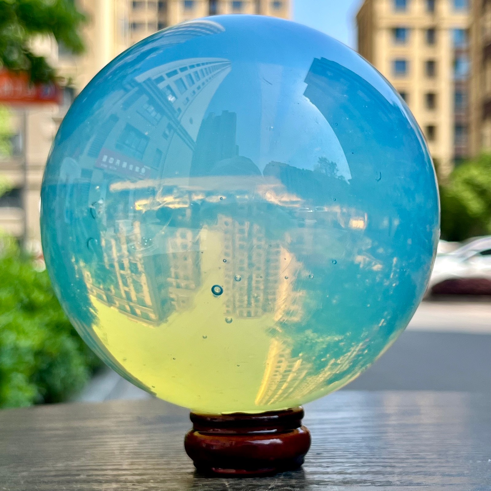Natural Opal Sphere Polished Gemstone Ball Feng Shui Healing Crystal 3.3 lb